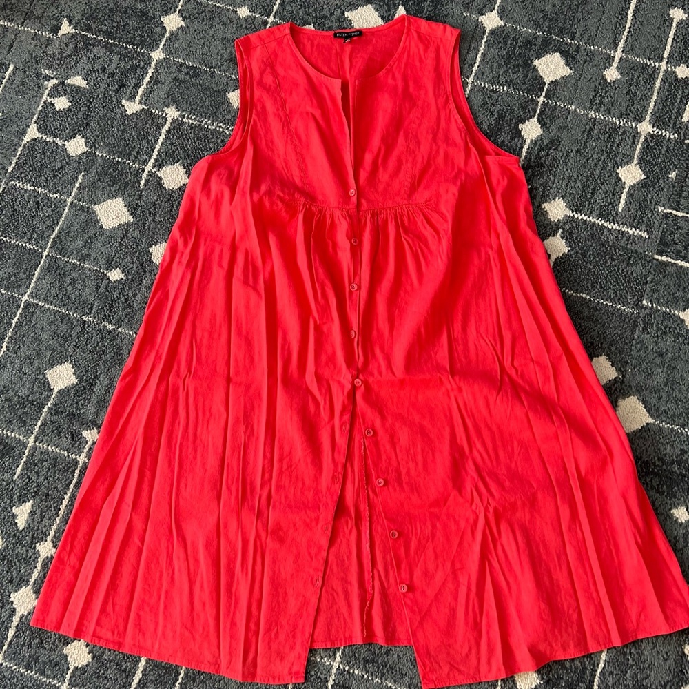 Eileen Fisher Organic Linen Dress! L